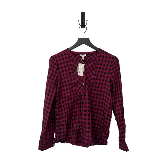 Soft Joie Tops - NEW SOFT JOIE Button-Front Red Plaid Blouse